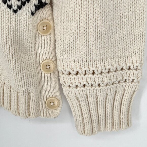 Talbots Chunky Nordic Cowl Turtleneck Tunic Sweater Size M Fair Isle Winter Cozy - Picture 5 of 8